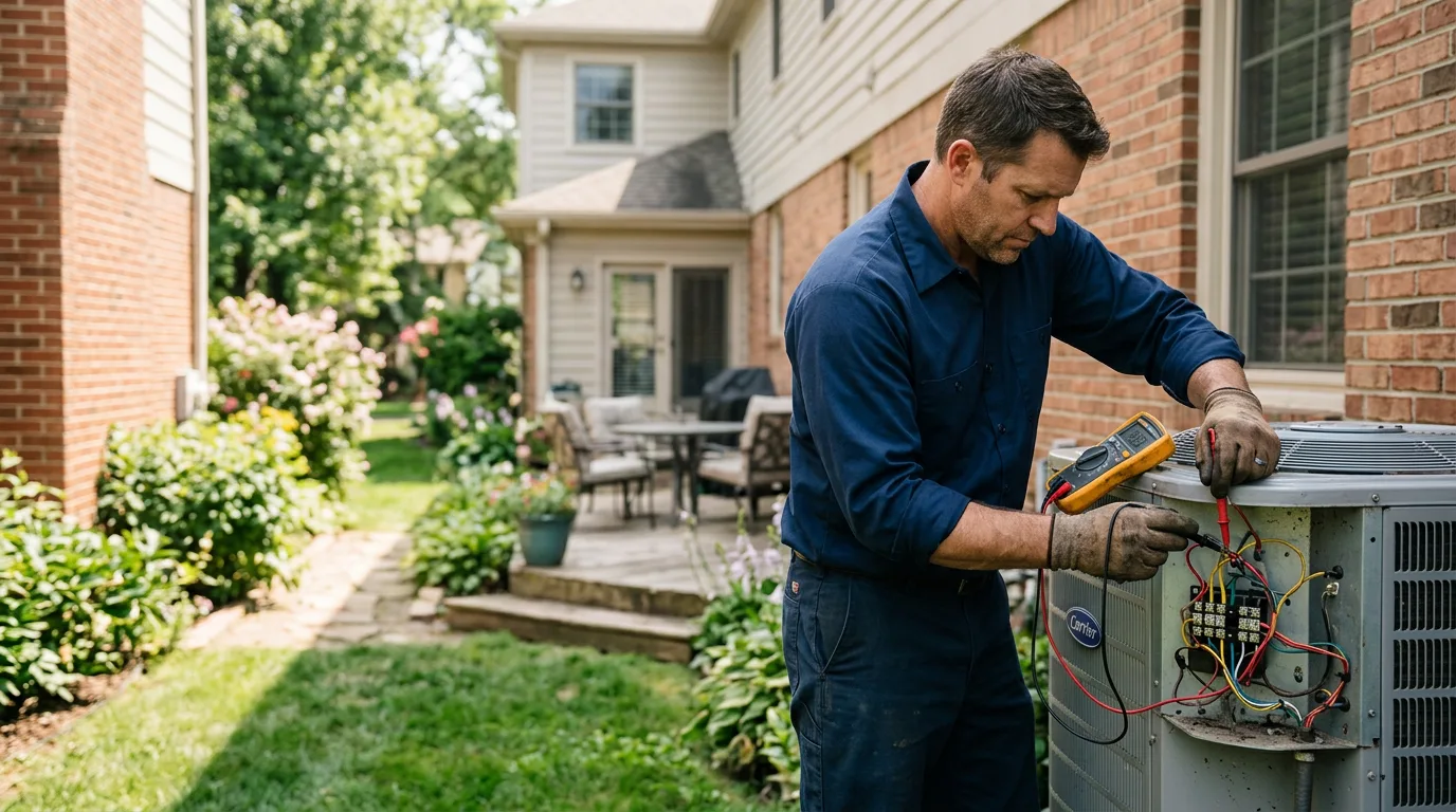 HVAC technician working near Odin, MN